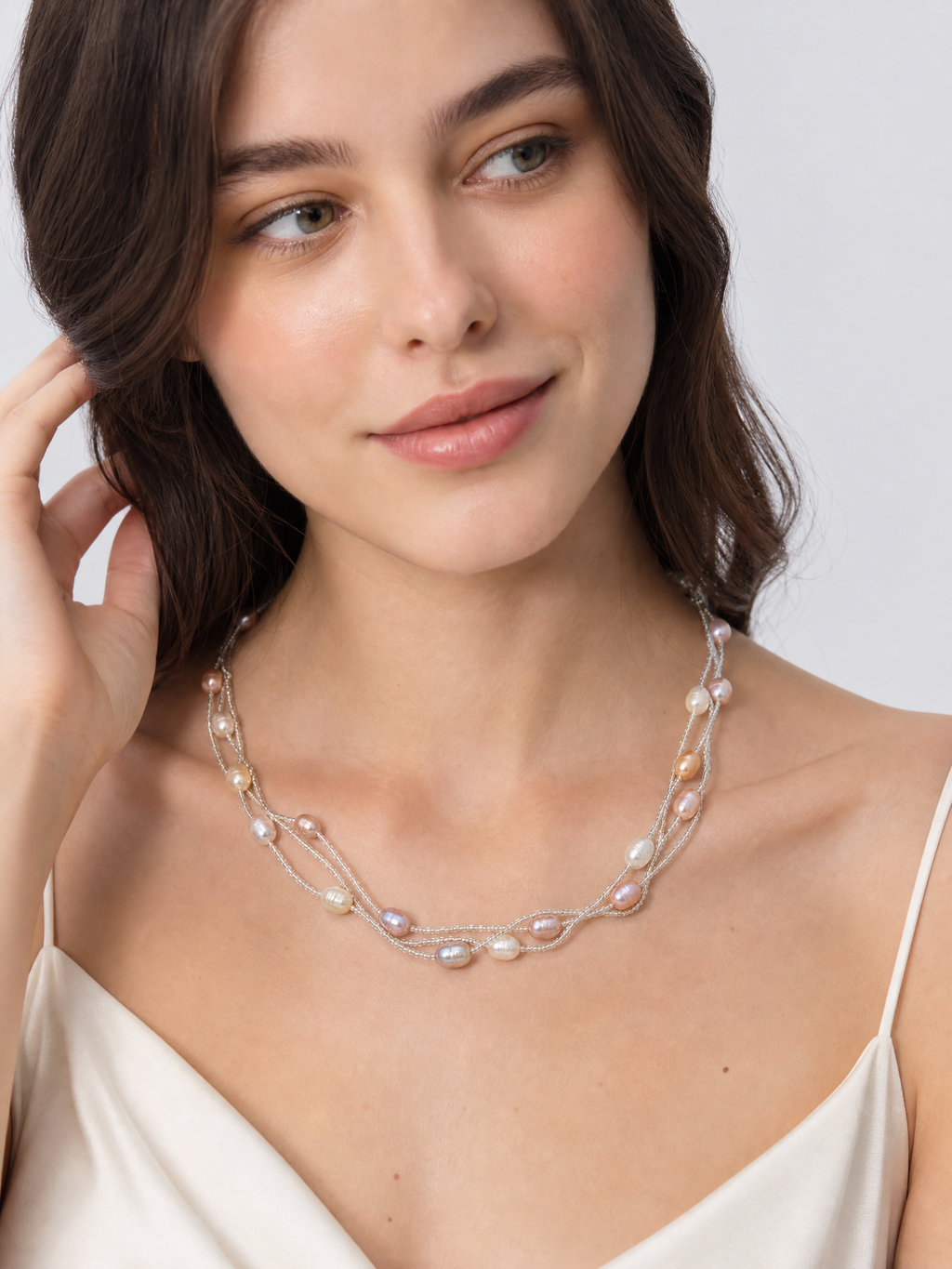 Pearl Tides Multicolor Baroque Pearl Layered Necklace