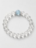 Clear Horizon Quartz & Aquamarine Bracelet