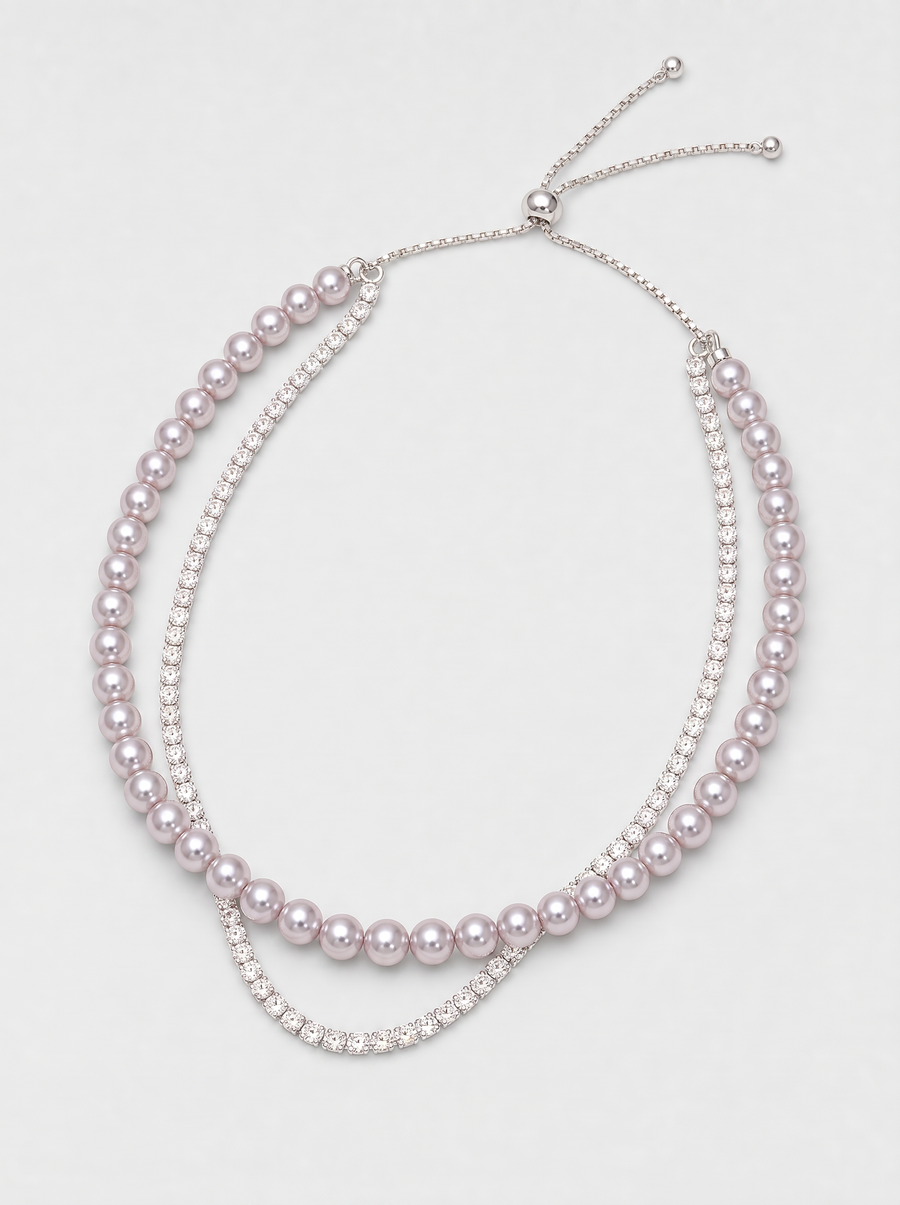 Luna Pearl Double-Strand Bracelet