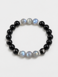 Midnight Aurora Obsidian & Labradorite Bracelet